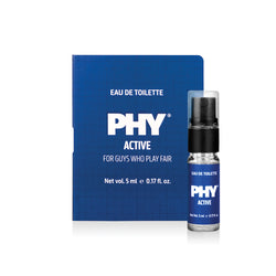 PHY ACTIVE | EAU DE TOILETTE (5 ml) | MUSK + VANILLA | A WHIFF OF VICTORY | PERFECT FOR THAT GAME OR WORKOUT