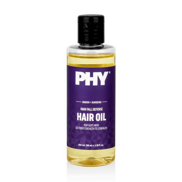 Hair Fall Defense Hair Oil | Onion + Ginseng | Reduces Hair Fall | Strengthens Hair Roots | For all hair types | 100% Vegan, SLS-free